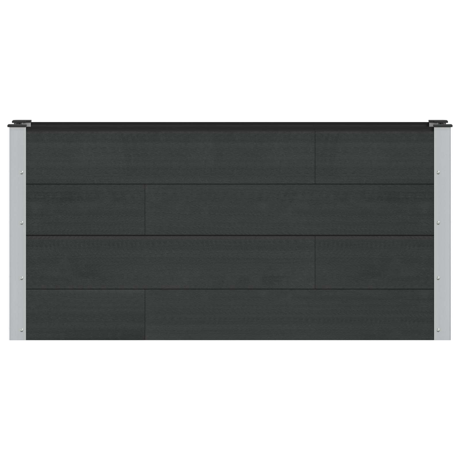 Verhoogde plantenbak Zwart 150 x 30 x 72 cm image 2