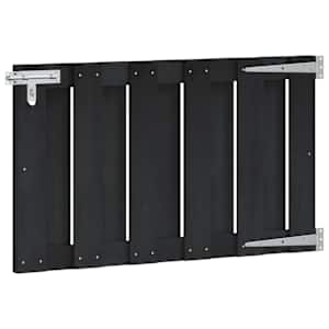 vidaXL Aia aed 100 x 60 cm WPC ja Alumiinium Must