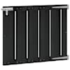 vidaXL Aia aed 100 x 80 cm WPC ja Alumiinium Must