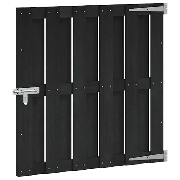 vidaXL Aia aed 100 x 100 cm WPC ja Alumiinium Must