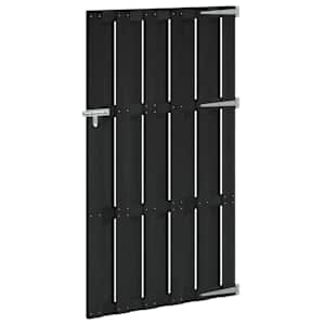 vidaXL Aia aed 100 x 180 cm WPC ja Alumiinium Must