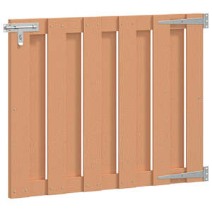 vidaXL Aia aed 100 x 80 cm WPC ja Alumiinium Pruun