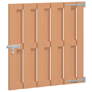 vidaXL Aia aed 100 x 100 cm WPC ja Alumiinium Pruun