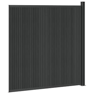 Plotový panel WPC a hliník Černá - obrázek 4