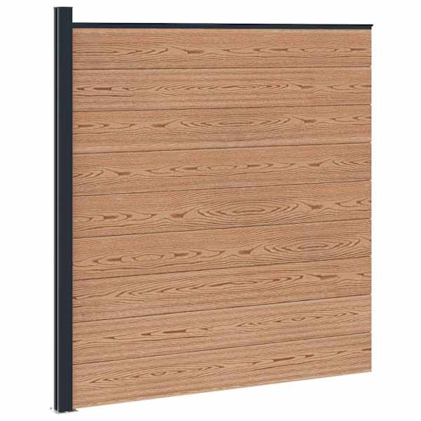 vidaXL Aia komplekt 175 x 186 cm WPC ja Alumiinium Pruun