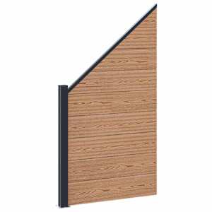 vidaXL Aia komplekt 95 x 180 cm WPC ja Alumiinium Pruun