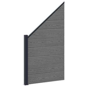vidaXL Aia komplekt 95 x 180 cm WPC ja Alumiinium Hall