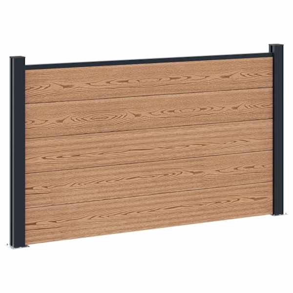 vidaXL Aia komplekt 180 x 105 cm WPC ja Alumiinium Pruun