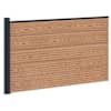 vidaXL Aia komplekt 175 x 105 cm WPC ja Alumiinium Pruun