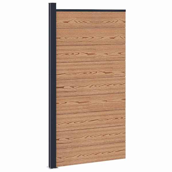 vidaXL Aiapaneel 95 x 186 cm WPC ja Alumiinium Pruun