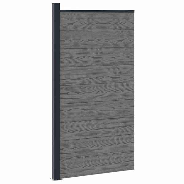 vidaXL Aiapaneel 95 x 186 cm WPC ja Alumiinium Hall