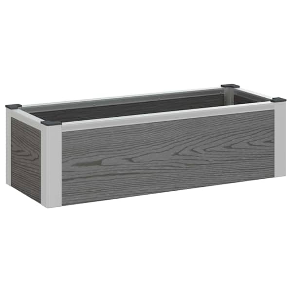 vidaXL K&otilde;rgendatud aia taimelava Hall 75 x 30 x 22 cm