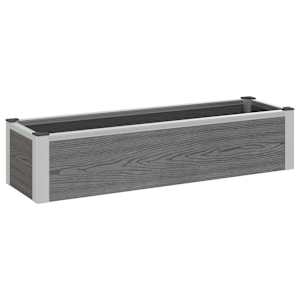 vidaXL K&otilde;rgendatud aia taimelava Hall 100 x 30 x 22 cm