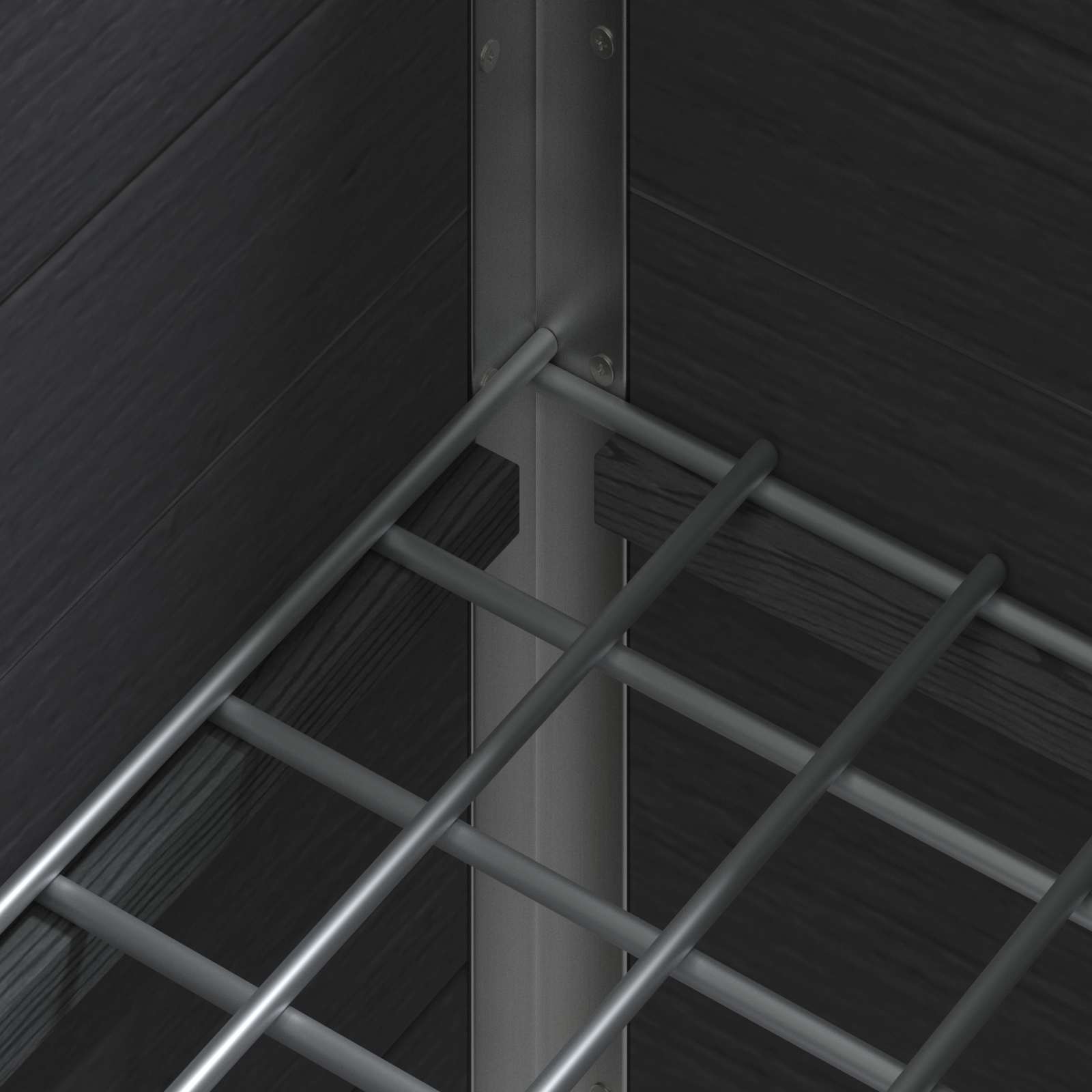 Verhoogde plantenbak Grijs 100 x 30 x 22 cm WPC en Aluminium image 6