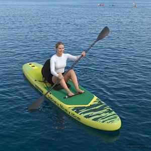 SUP deska se sedátkem 2v1 POSEIDON 305 x 76 x 15 cm Zelená pro - obrázek 3