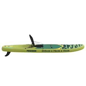 SUP deska se sedátkem 2v1 POSEIDON 305 x 76 x 15 cm Zelená pro - obrázek 5