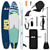 vidaXL SUP laud koos istmega 2-in-1 APEX 305 x 76 x 15 cm Tumesinine