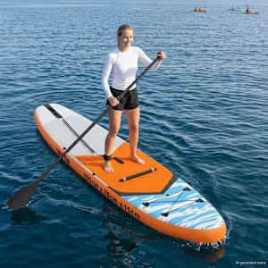 SUP deska s sedežem 2-v-1 TRITON 335 x 76 x 15 cm Modra
