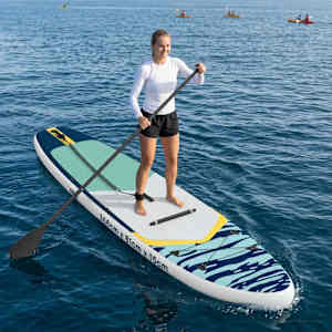 SUP deska s sedežem 2-v-1 APEX 366 x 81 x 15 cm Modra