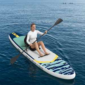 SUP deska se sedadlem 2 v 1 APEX 366 x 81 x 15 cm Modrá pro - obrázek 3