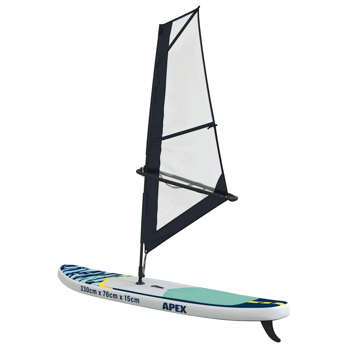 Oppusteligt SUP Board med Sejl APEX 330 x 76 x 15 cm - Billede 7