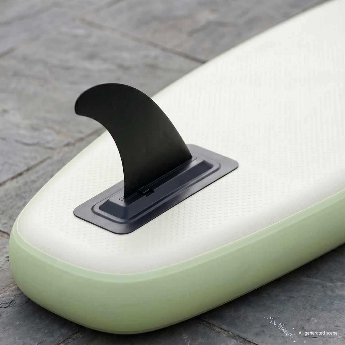 SUP fin 3,5 x 18 x 21,5 cm Nylon Sort