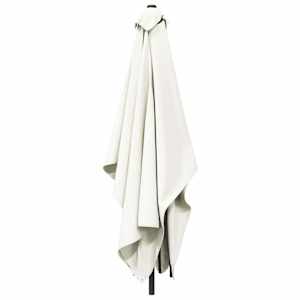 Zahradní slunečník 200 x 300 cm Polyester Obdélníkový Krémová - obrázek 3