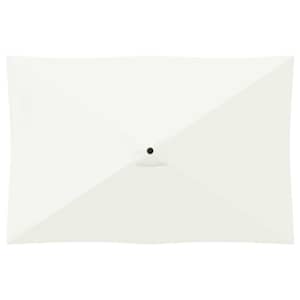 Zahradní slunečník 200 x 300 cm Polyester Obdélníkový Krémová - obrázek 4