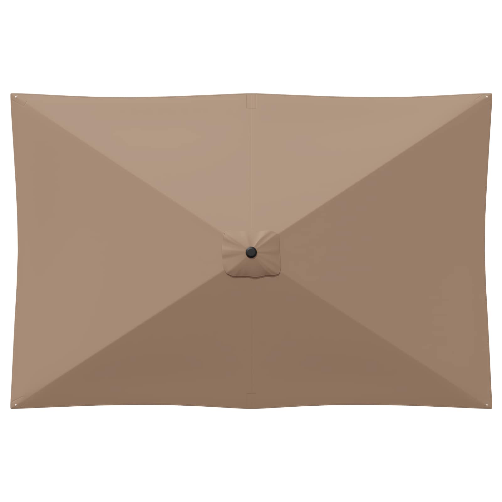 Vrtni dežnik 200 x 300 cm Poliester Pravokotna Taupe - slika 3
