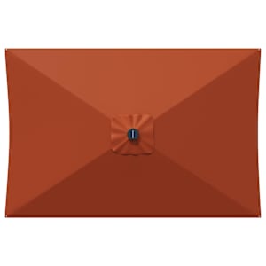Zahradní slunečník 200 x 300 cm Polyester Obdélníkový Cihlová - obrázek 4