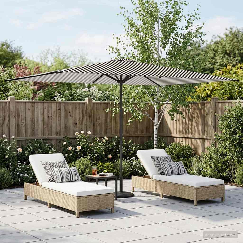 vidaXL Parasol de Grădină 200 x 300 cm Poliester Dreptunghiular