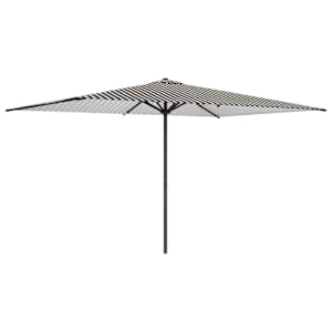 vidaXL Aedapara 200 x 300 cm Pol&uuml;ester Ristk&uuml;lik Must ja Valge