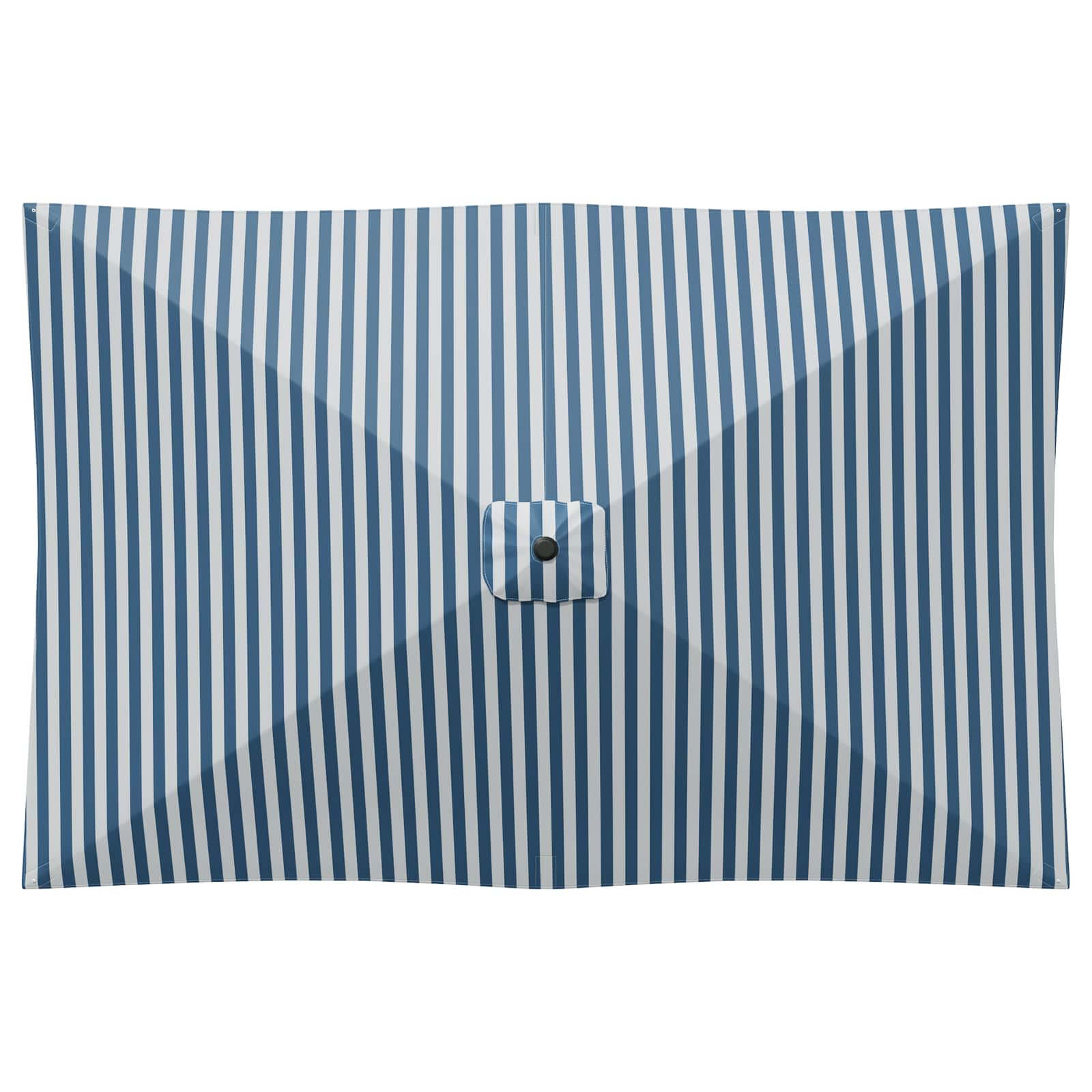 Vrtni dežnik 200 x 300 cm Poliester Pravokotna Modra in bela - slika 3
