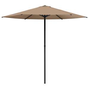 Vrtni dežnik 230 x 230 cm Poliester Pravokotna Taupe
