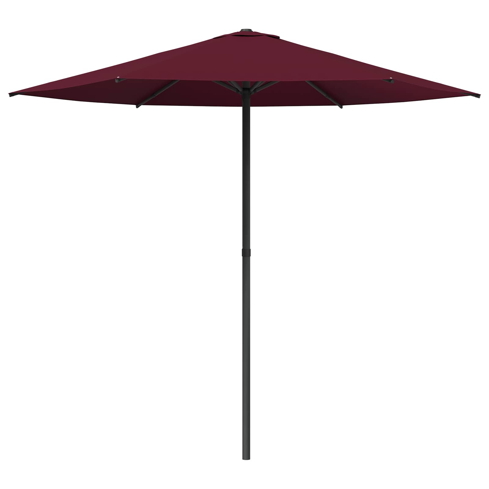 Vrtni dežnik 230 x 230 cm Poliester Pravokotna Bordeaux rdeča
