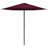 vidaXL Aedapara 230 x 230 cm Pol&uuml;ester Ristk&uuml;lik Bordeaux punane
