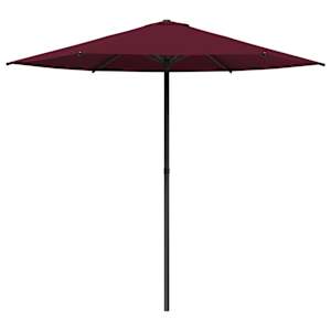 Vrtni dežnik 230 x 230 cm Poliester Pravokotna Bordeaux rdeča