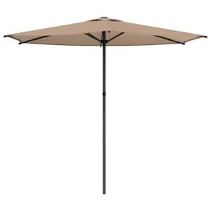 Vrtni dežnik 270 x 270 cm Poliester Pravokotna Taupe