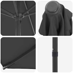 Zahradní slunečník 270 x 270 cm Polyester Obdélníkový - obrázek 5