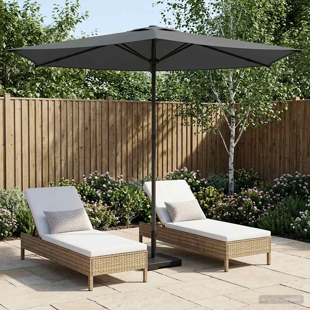 vidaXL Parasol de Grădină 270 x 270 cm Poliester Dreptunghiular