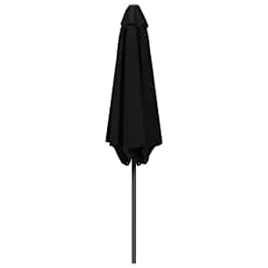 Zahradní slunečník 270 x 270 cm Polyester Obdélníkový Černá - obrázek 3