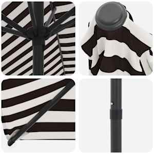 Zahradní slunečník 270 x 270 cm Polyester Obdélníkový - obrázek 5