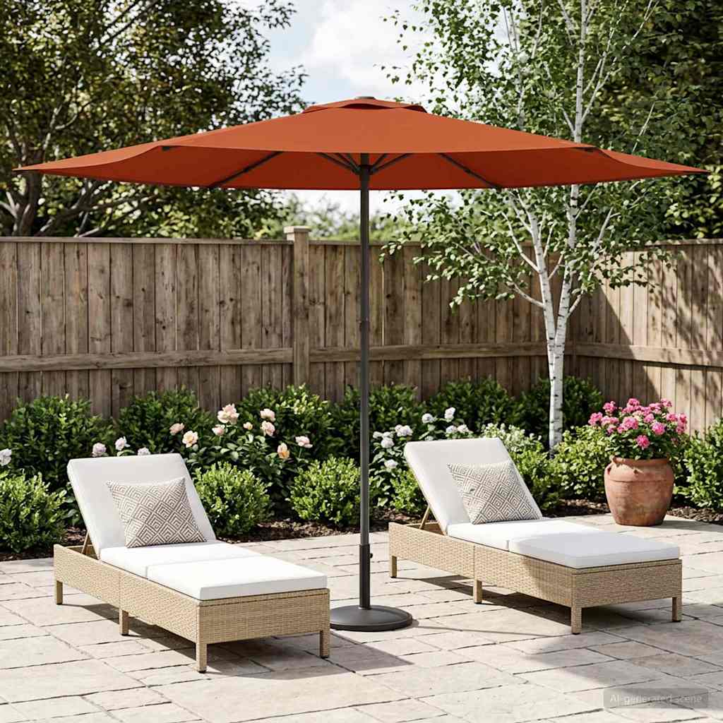 vidaXL Parasol de Grădină 300 x 300 cm Poliester Dreptunghiular