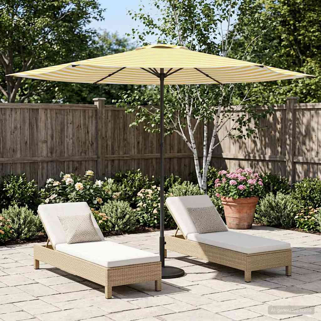 vidaXL Parasol de Grădină 300 x 300 cm Poliester Dreptunghiular