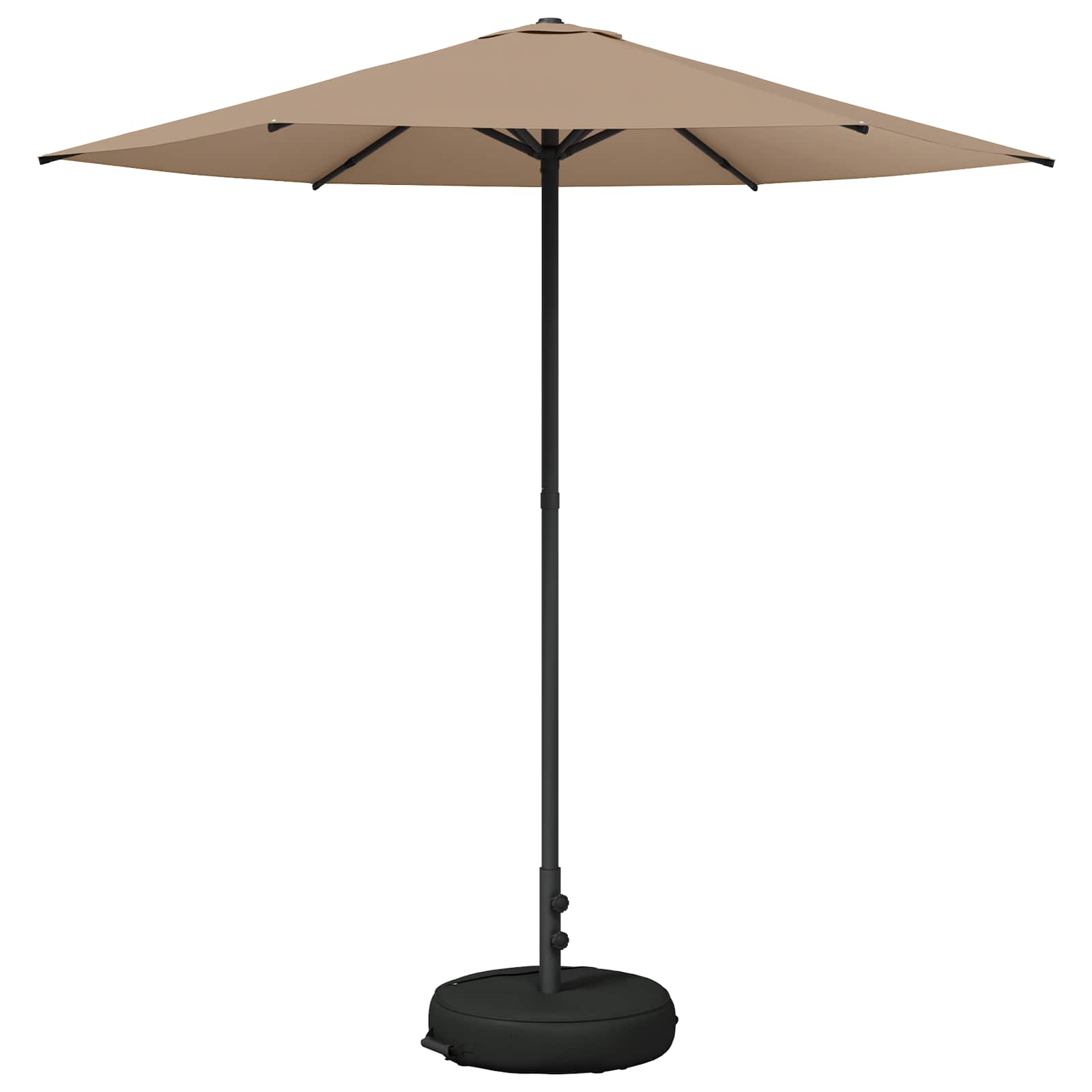 Vrtni dežnik 230 x 230 cm Poliester Pravokotna Taupe