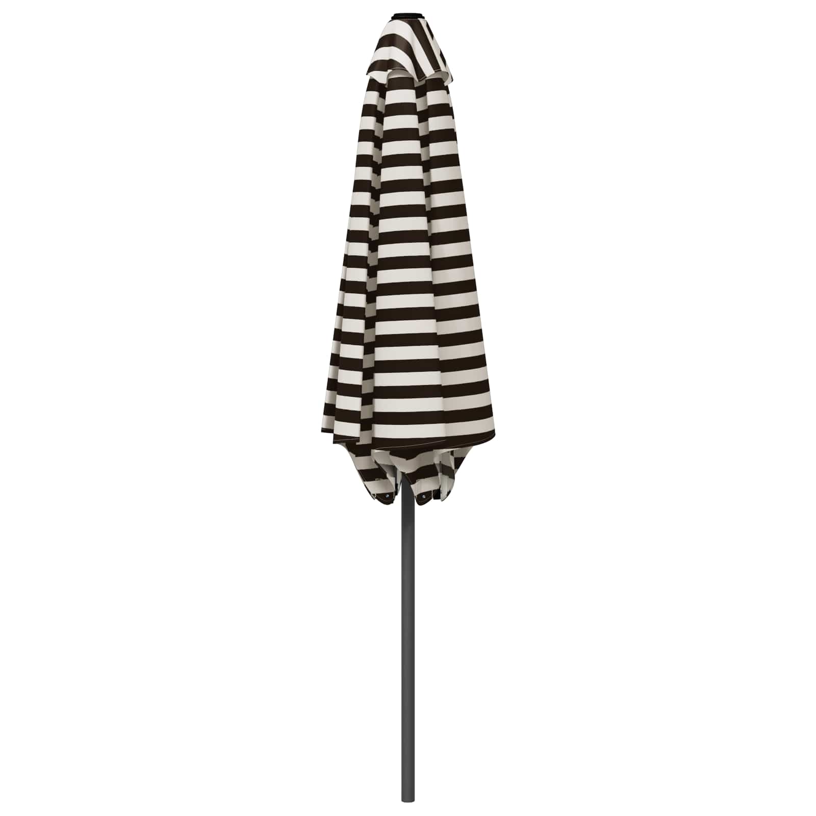VidaXL Tuinparasol 230 X 230 Cm Polyester Rechthoekig Zwart En Wit