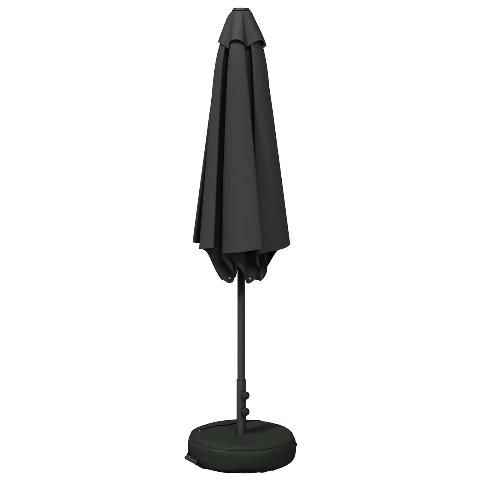 Vrtni dežnik 270 x 270 cm Poliester Pravokotna Antracit - slika 2