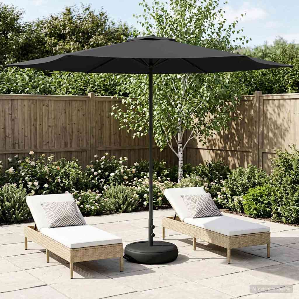 vidaXL Umbrelă de grădină cu bază 300 x 300 cm Poliester