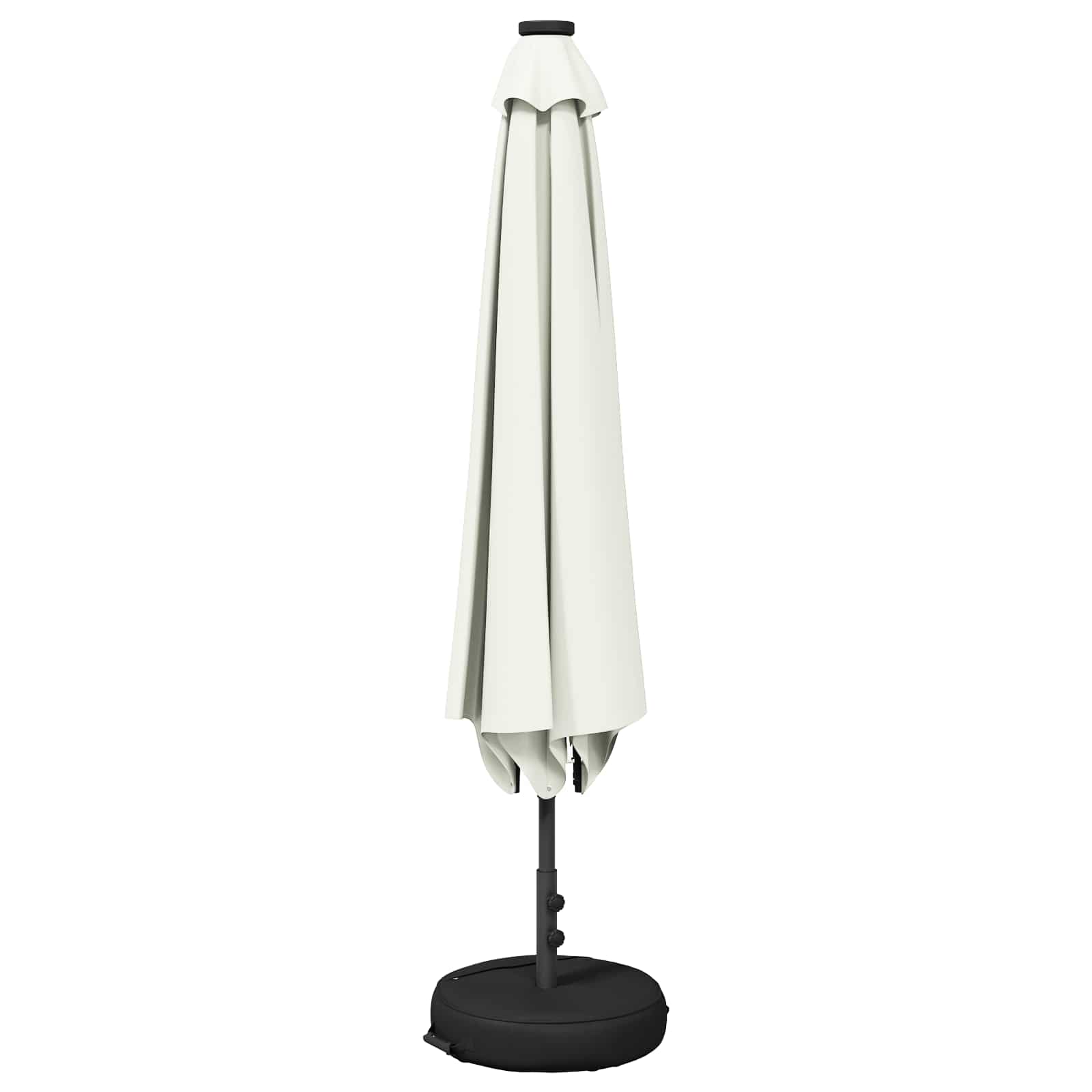 Zunanje senčilo z LED lučmi 200 x 300 cm Poliester Krem - slika 2