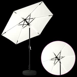 Zahradní slunečník s LED osvětlením a podstavcem 230 x 230 cm - obrázek 4